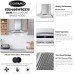 668WRCS75 Wall Mount Range Hood with Ducted Exhaust Vent, 3 Speed Fan, Soft Touch Controls, Tempered Glass, Permanent Filters in Stainless Steel, 30 inches