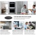 668WRCS75 Wall Mount Range Hood with Ducted Exhaust Vent, 3 Speed Fan, Soft Touch Controls, Tempered Glass, Permanent Filters in Stainless Steel, 30 inches