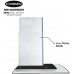 668WRCS75 Wall Mount Range Hood with Ducted Exhaust Vent, 3 Speed Fan, Soft Touch Controls, Tempered Glass, Permanent Filters in Stainless Steel, 30 inches