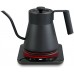 Baristan Electric Gooseneck Kettle with Precise Temperature Control, Pour Over Coffee Kettle & Tea Kettle, Stainless Steel, 1200W Quick Heating, 1 Liter, Matte Black