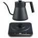 Baristan Electric Gooseneck Kettle with Precise Temperature Control, Pour Over Coffee Kettle & Tea Kettle, Stainless Steel, 1200W Quick Heating, 1 Liter, Matte Black