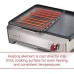 Precision Electric Griddle, Indoor Grill, 200 sq. in, Nonstick Coating, Advanced Temperature Control, Stainless Steel, Red Knob (WGGR100S)