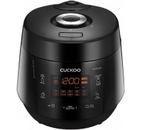 10-Cup (Uncooked) Pressure Rice Cooker | 12 Menu Options: Quinoa, Scorched Rice, GABA/Brown Rice, Multi-Grain & More, Voice Guide, Made in Korea | Black