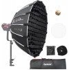 Octagonal soft box quick setting soft light modifier