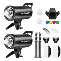 Studio stroboscopic lighting kit